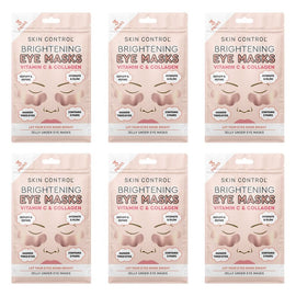 Skin Control Brightening Under Eye Jelly Masks 3 Pairs x 8 Bundle of 6