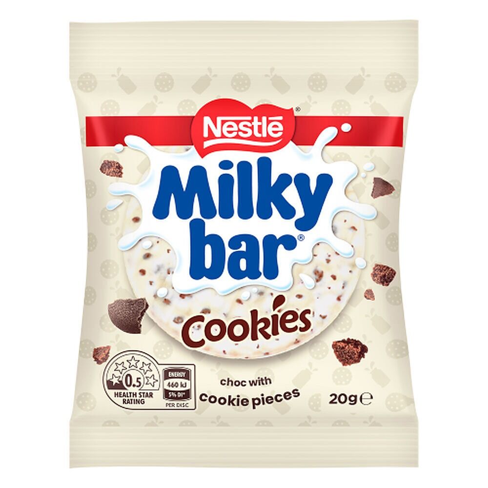 Nestle Milkybar Cookies Disc White Chocolate 20g x 48