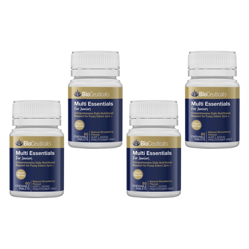 Bioceuticals Multi Essentials for Juniors 60 Tablets Pack of 4
