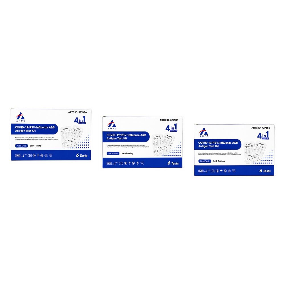 Fanttest AHPC 4-in-1 Covid Test 6 Pack Bundle of 3