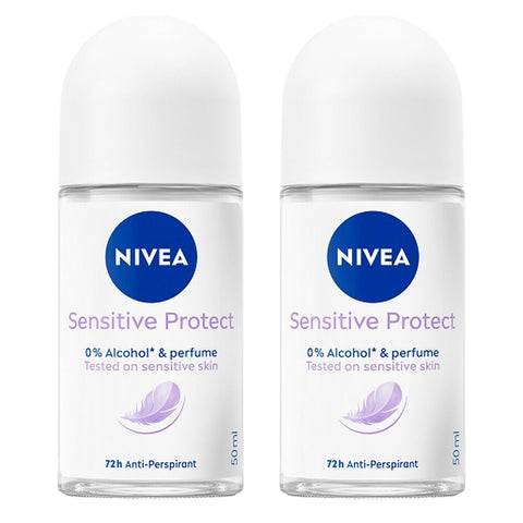 Nivea Sensitive Protect Anti-Perspirant 50mL Pack of 2