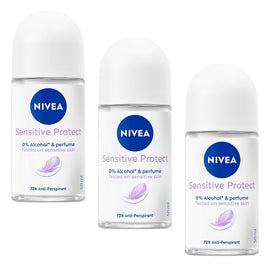 Nivea Sensitive Protect Anti-Perspirant 50mL Pack of 3