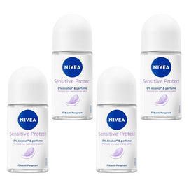 Nivea Sensitive Protect Anti-Perspirant 50mL Pack of 4
