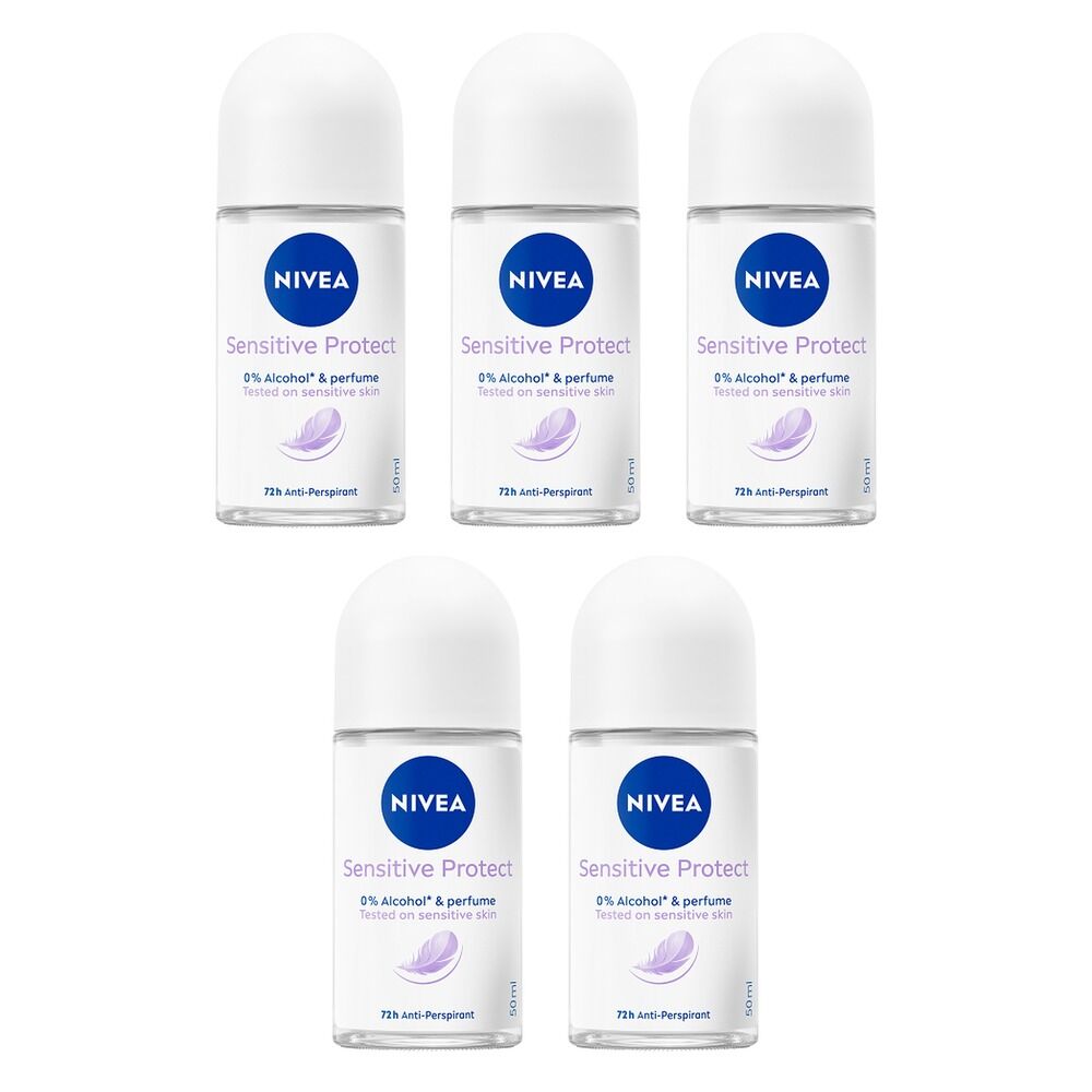 Nivea Sensitive Protect Anti-Perspirant 50mL Pack of 5