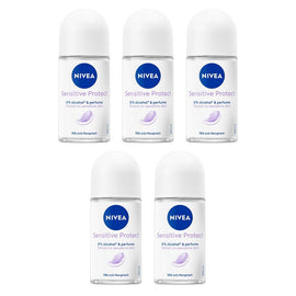 Nivea Sensitive Protect Anti-Perspirant 50mL Pack of 5