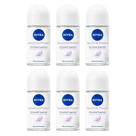 Nivea Sensitive Protect Anti-Perspirant 50mL Pack of 6