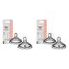 Tommee Tippee Natural Start Wide Latch Teats Slow Flow 2 Pack Bundle of 2