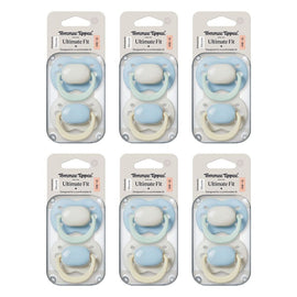 Tommee Tippee Ultimate Fit Soother 0-6 Months Multi 2 Pack Bundle of 6