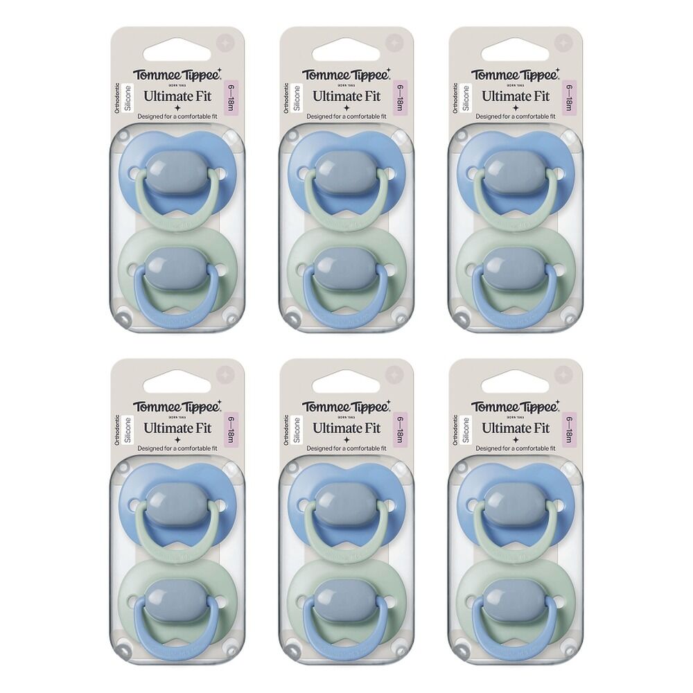 Tommee Tippee Ultimate Fit Soother 6-18 Months Pack of 6