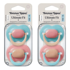 Tommee Tippee Ultimate Fit Soother 18-36 Months Multi 2 Pack Bundle of 2