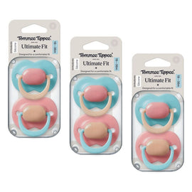 Tommee Tippee Ultimate Fit Soother 18-36 Months Multi 2 Pack Bundle of 3