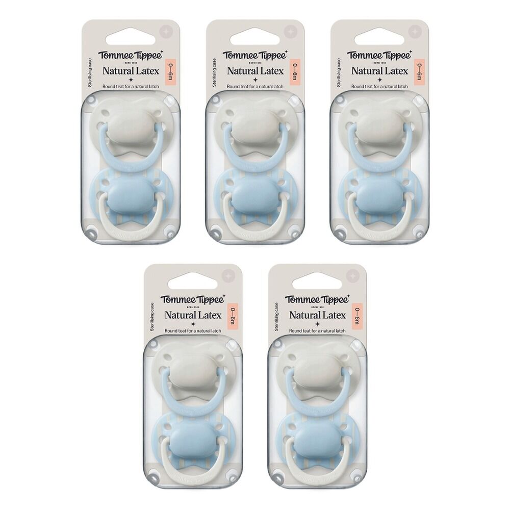 Tommee Tippee Natural Latex Soother 0-6 Months Pack of 5