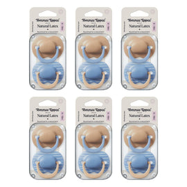 Tommee Tippee Natural Latex Ultimate Fit Soother 6-18m Multi 2 Pack Bundle of 6