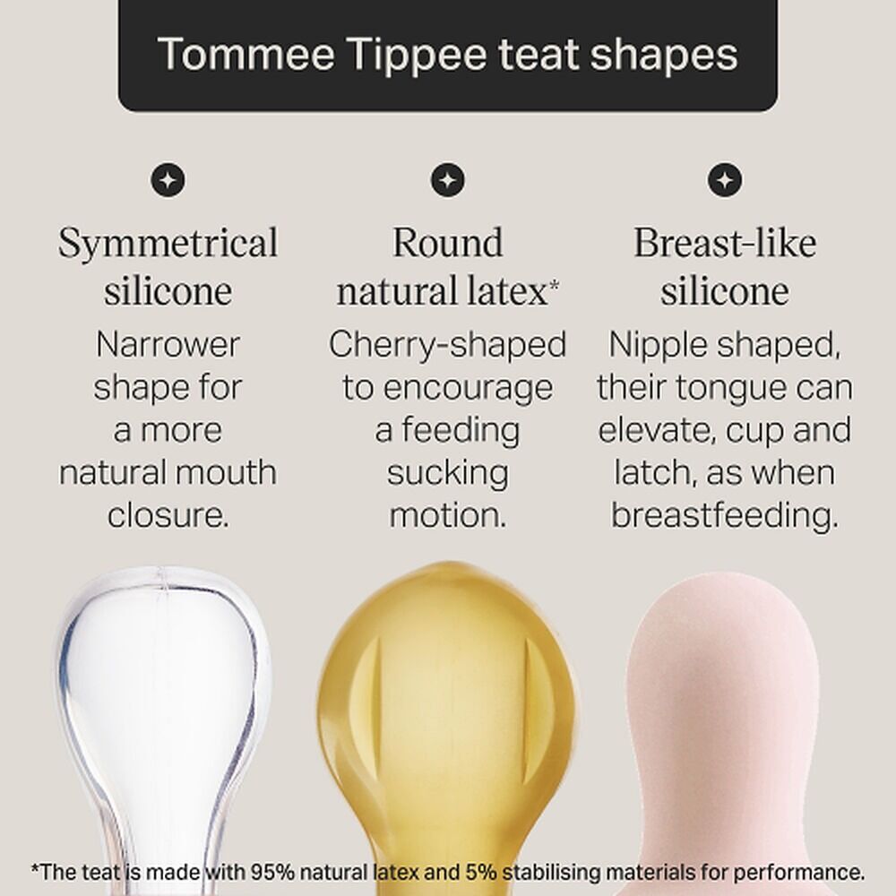 Tommee Tippee Natural Latex Ultimate Fit Soother 6-18m Multi 2 Pack