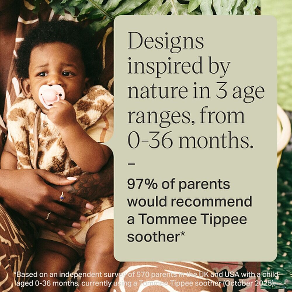 Tommee Tippee Natural Latex Ultimate Fit Soother 18-36m Multi 2 Pack
