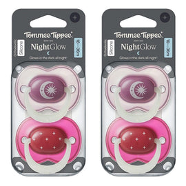 Tommee Tippee Nightglow Soother 18-36 Months Pack of 2