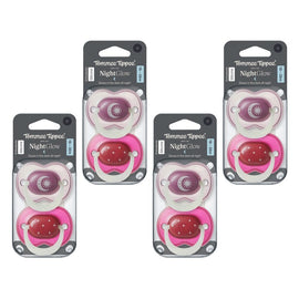 Tommee Tippee Nightglow Soother 18-36 Months Pack of 4
