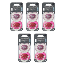 Tommee Tippee Nightglow Soother 18-36 Months Pack of 5