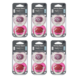 Tommee Tippee Nightglow Soother 18-36 Months Pack of 6