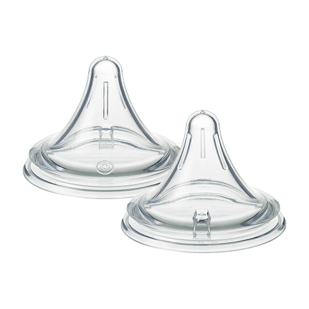 Tommee Tippee Natural Start Deep Latch Teats Extra Slow Flow 0m+ 2 Pack