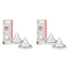 Tommee Tippee Natural Start Deep Latch Teats Slow Flow 0m+ 2 Pack Bundle of 2