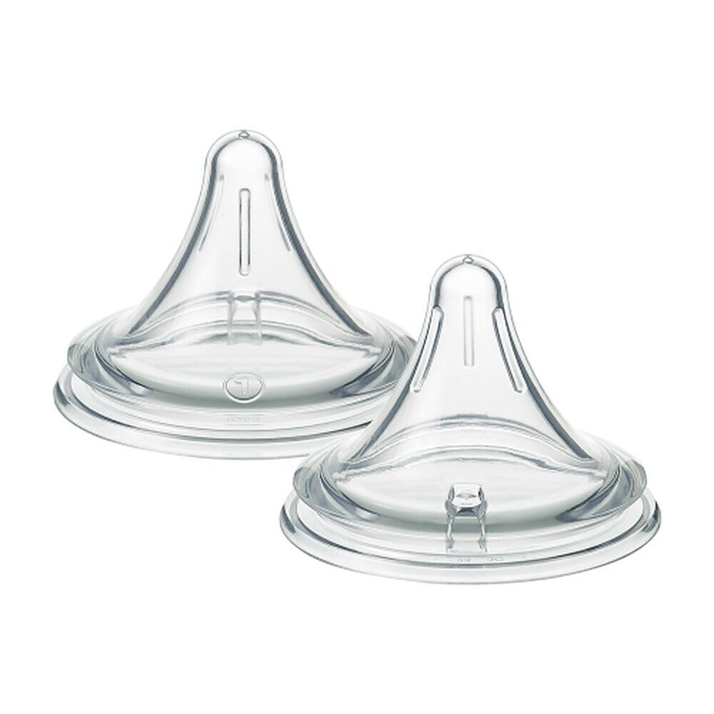 Tommee Tippee Natural Start Deep Latch Teats Slow Flow 0m+ 2 Pack
