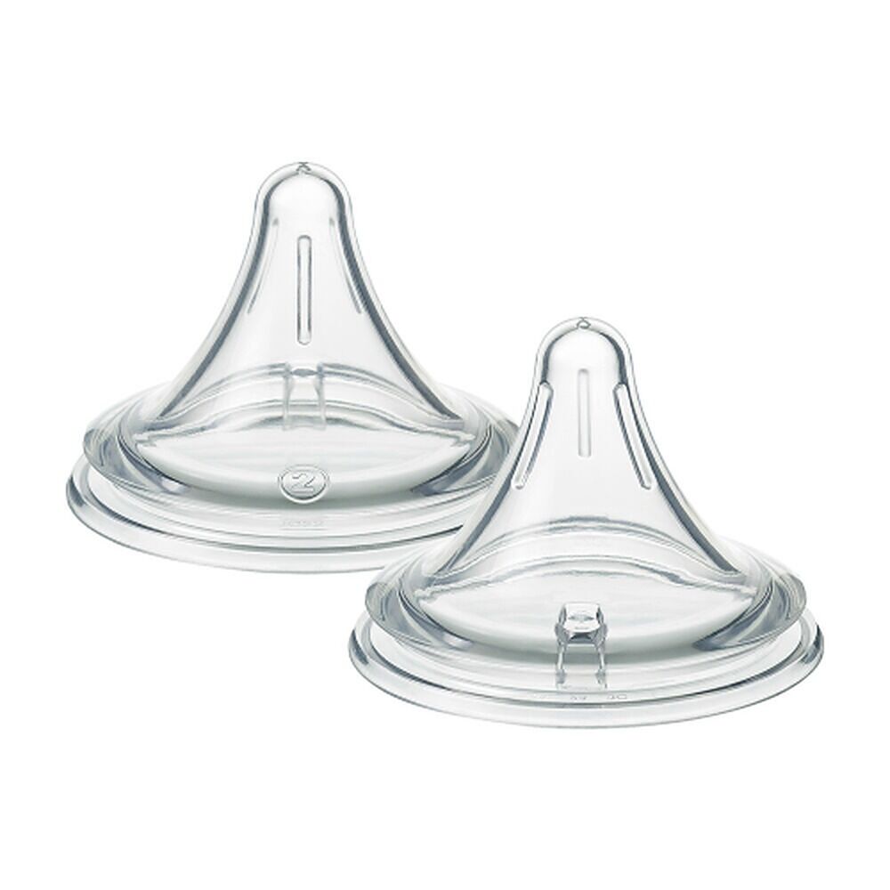 Tommee Tippee Natural Start Deep Latch Teats Medium Flow 3m+ 2 Pack