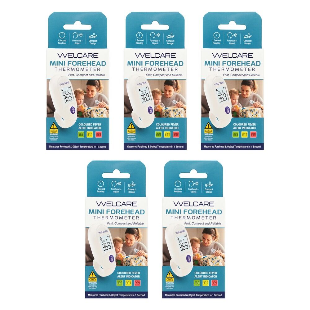 Welcare Mini Forehead Thermometer Pack of 5