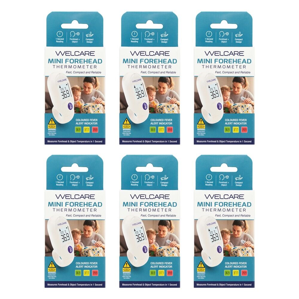 Welcare Mini Forehead Thermometer Pack of 6