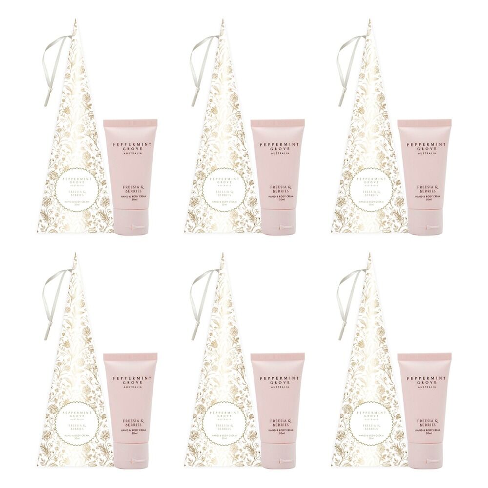 Peppermint Grove Freesia & Berries Hand Cream Decoration 30mL Pack of 6