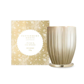 Peppermint Grove Plum & Fir Woods Large Soy Candle 370g