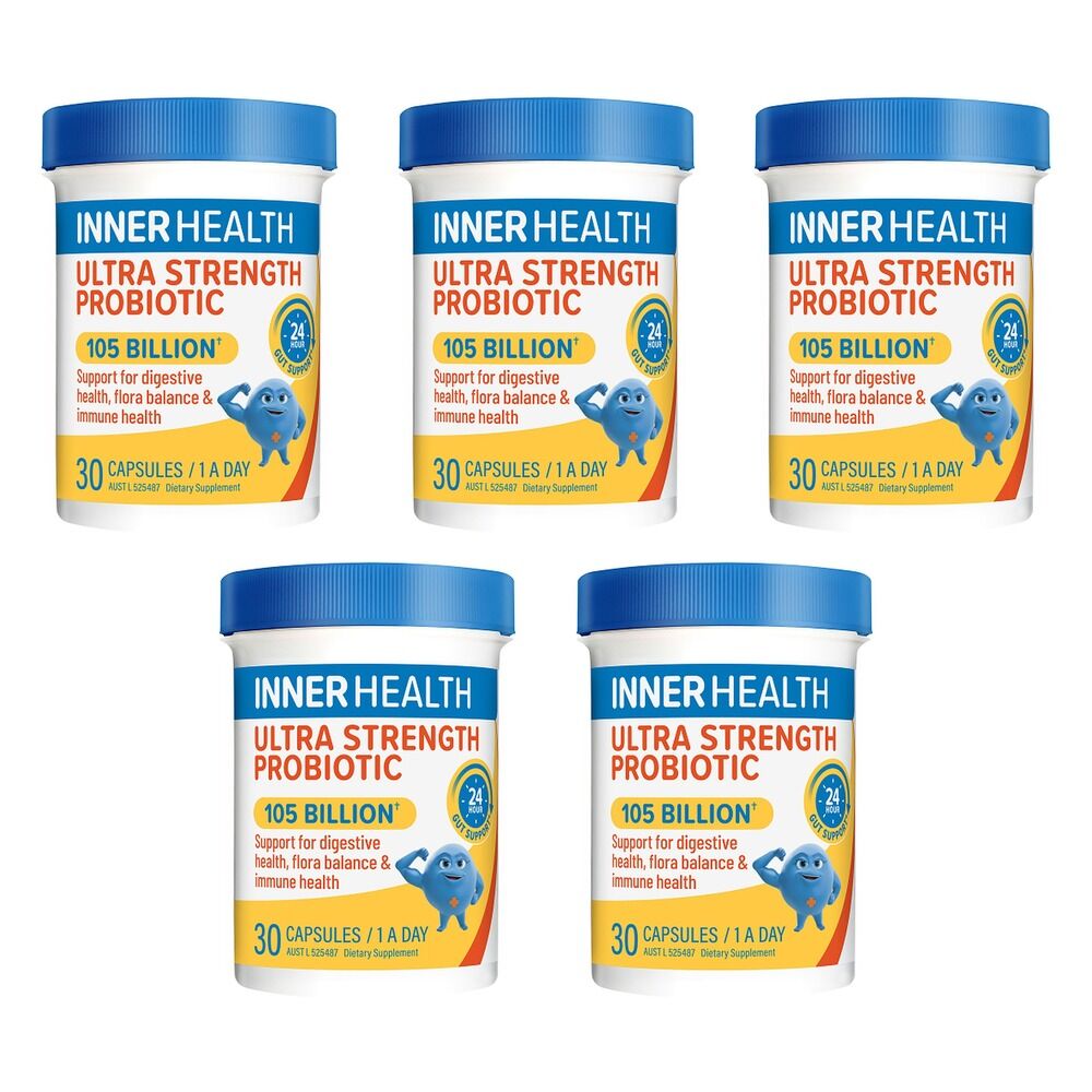 Inner Health Ultra Strength Probiotic 30 Capsules Pack of 5