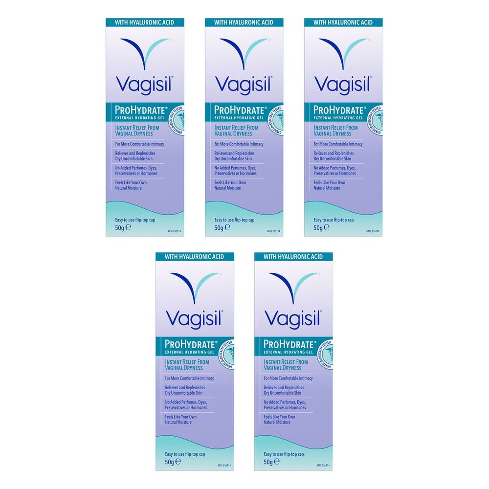 Vagisil ProHydrate External Hydrating Gel 50g x 3 Bundle of 5