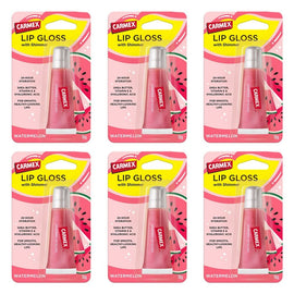 Carmex Shimmer Lip Gloss Watermelon 10g x 12 Bundle of 6