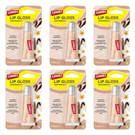 Carmex Shimmer Lip Gloss Vanilla 10g x 12 Bundle of 6