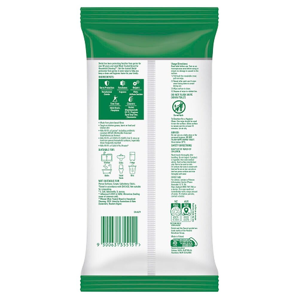 Dettol Multipurpose Wipes Crisp Apple 100 Pack