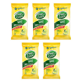 Dettol Pine O Cleen Disinfectant Wipes Lemon Lime 60 Pack Bundle of 5