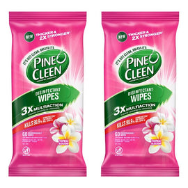 Dettol Pine O Cleen Disinfectant Wipes Tropical Blossom 60 Pack Bundle of 2