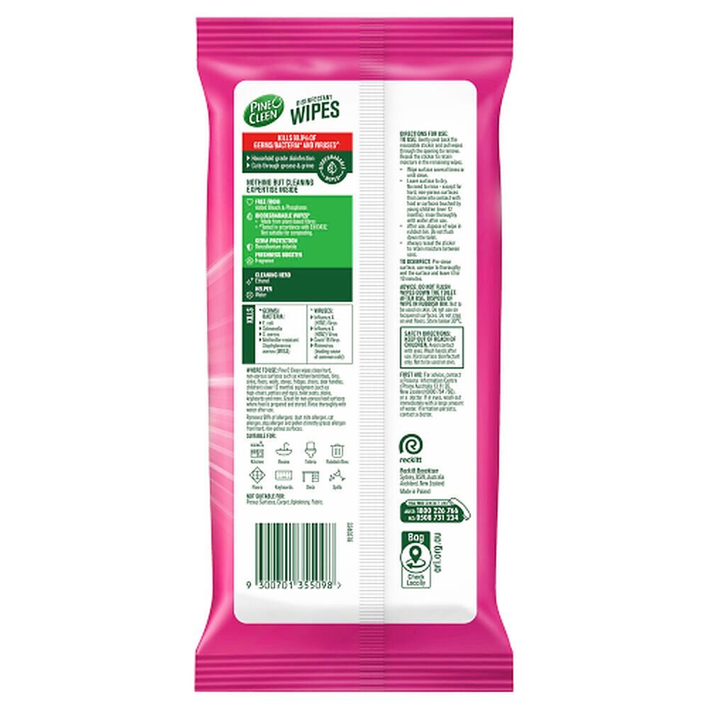 Dettol Pine O Cleen Disinfectant Wipes Tropical Blossom 60 Pack