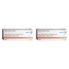 Apotex Anti-Inflammatory Pain Relief Gel 100g Pack of 2