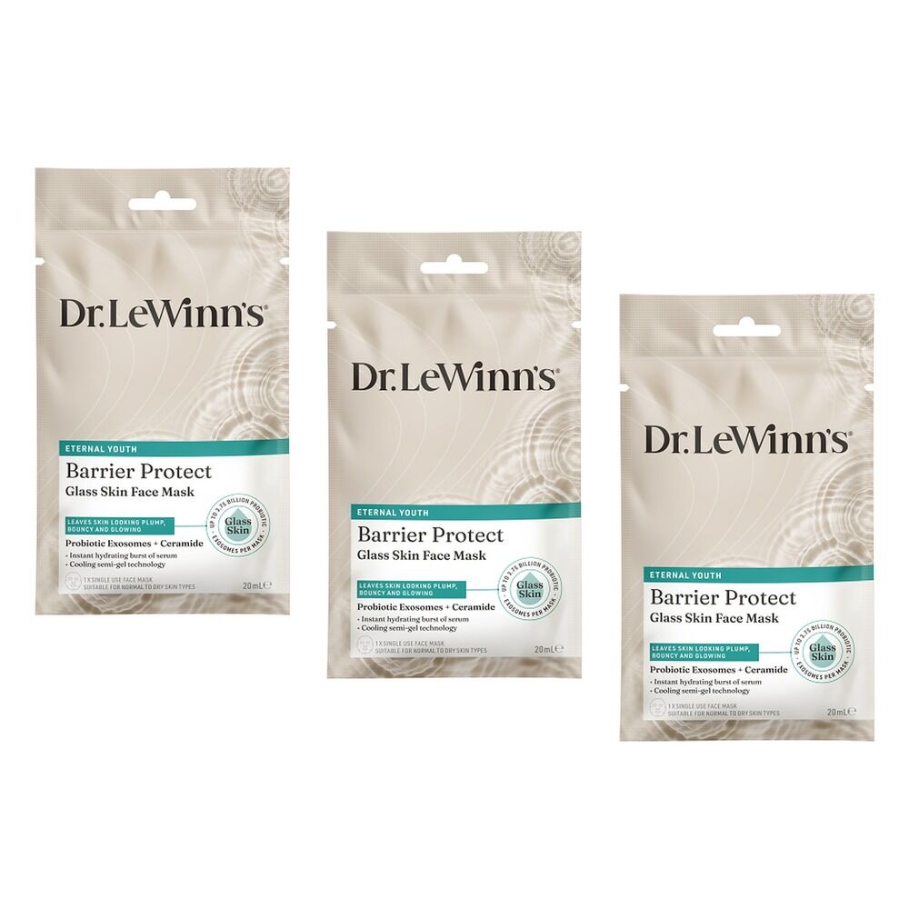 Dr. LeWinn's Barrier Protect Glass Skin Face Mask x 10 Bundle of 3