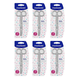 Manicare Nurse's Scissors Blunt/Sharp Tips Pack of 6