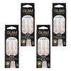 Glam by Manicare Press On Nails Medium Almond Fashion 24 Pack Bundle of 4
