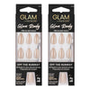 Glam by Manicare Glam Ready Pre-Glued Nails Off the Runway 30 Pack Bundle of 2