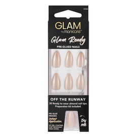 Glam by Manicare Glam Ready Pre-Glued Nails Off the Runway 30 Pack