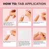 Glam by Manicare Press On Nails Medium Square French Pink 24 Pack