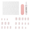 Glam by Manicare Press On Nails Medium Square French Pink 24 Pack