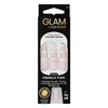 Glam by Manicare Press On Nails Medium Square French Pink 24 Pack