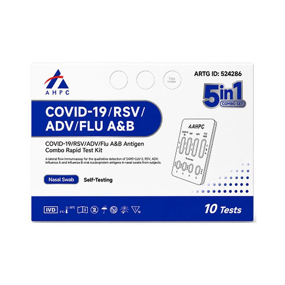 Fanttest AHPC Covid-19/RSV/ADV/Flu A&B Nasal Test 10 Pack