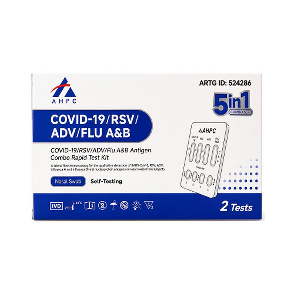 Fanttest AHPC Covid-19/RSV/ADV/Flu A&B Nasal Test 2 Pack